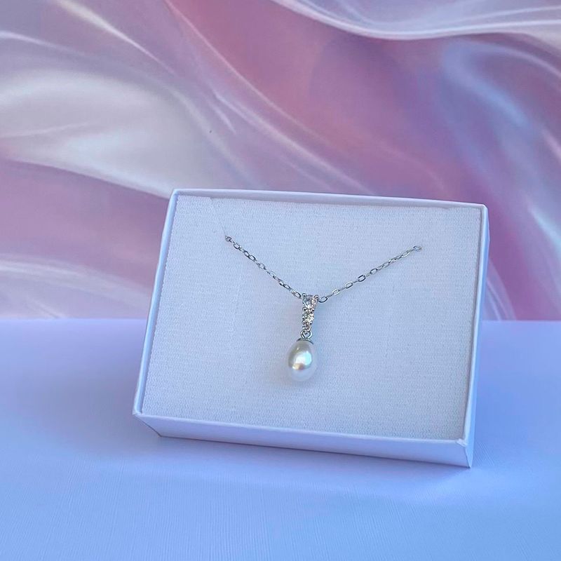 Collar De Perla y Circonias