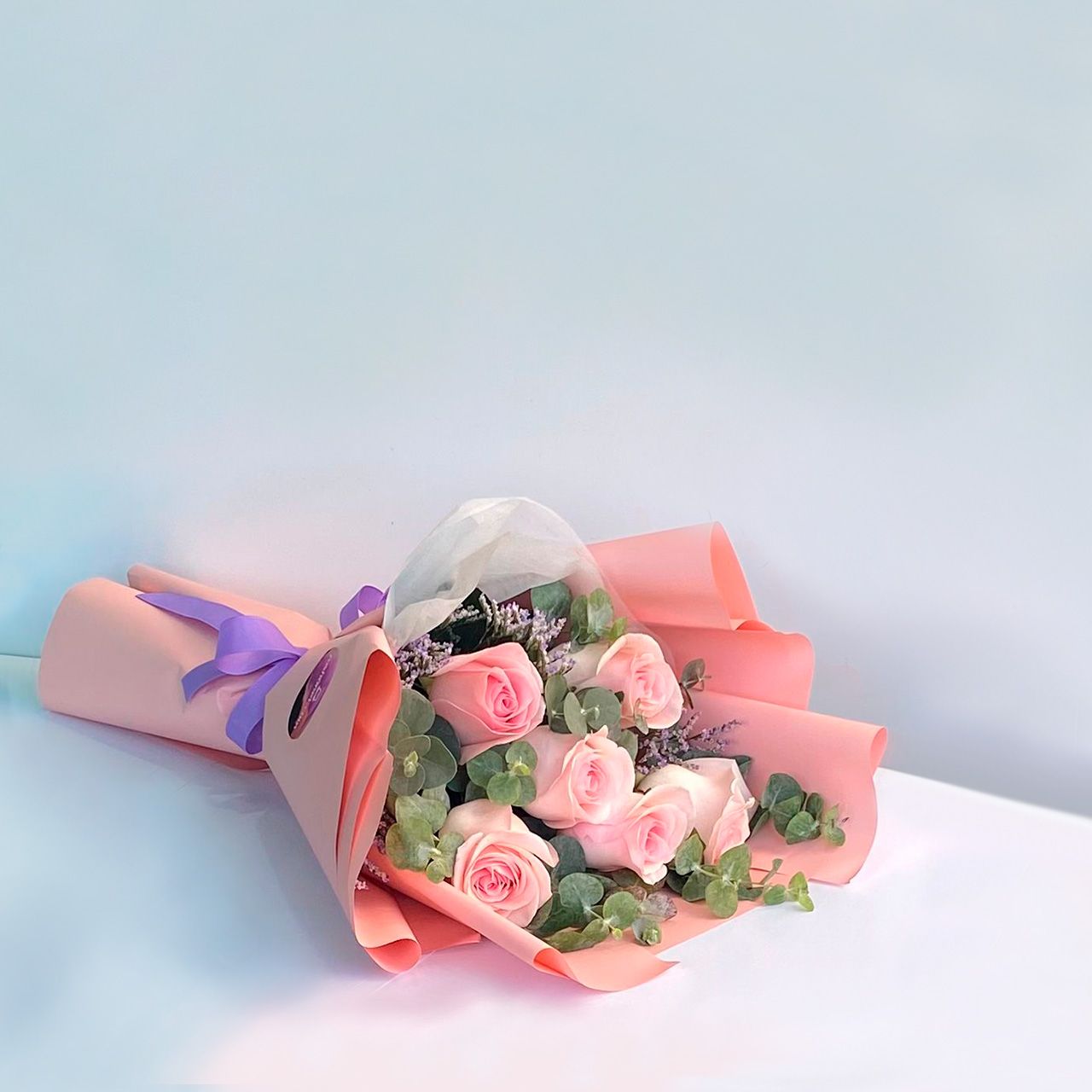 Ramo Con 6 Rosas Rosadas