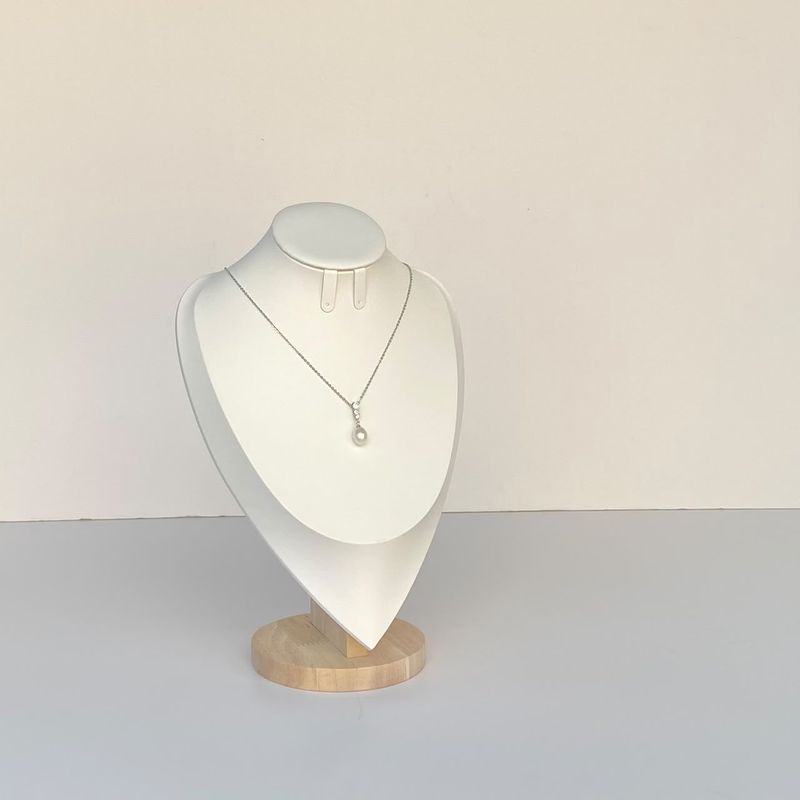 collar perla y circonias