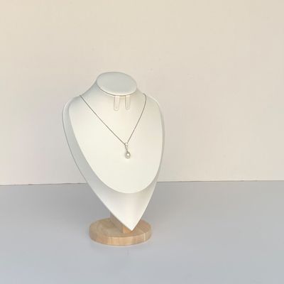 collar perla y circonias