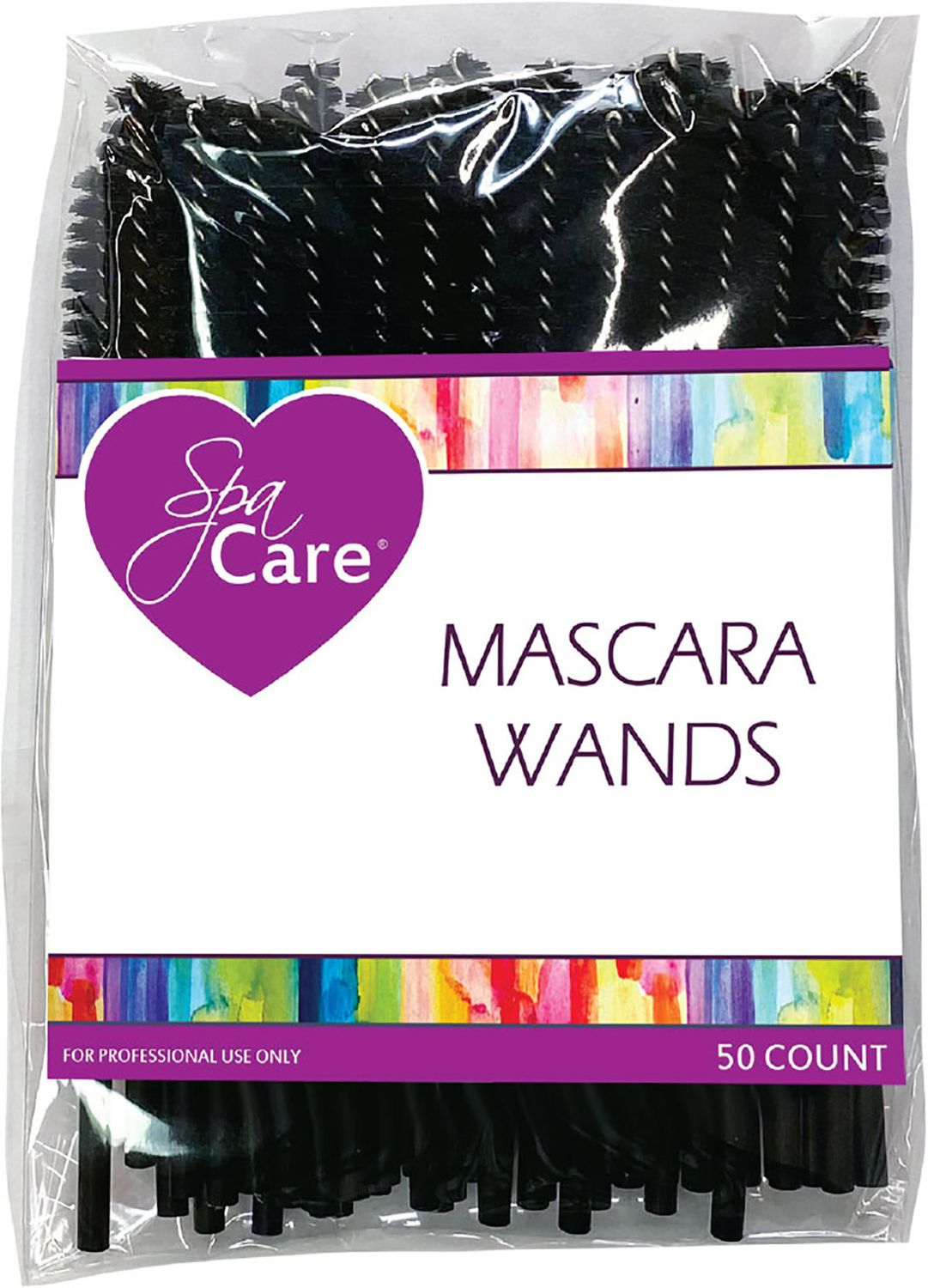 DISPOSABLE MASCARA WANDS 50 CT OR CASE - SPA CARE DISPOSABLES