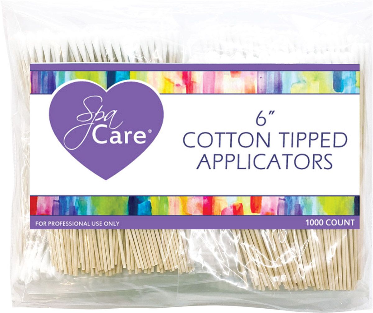SPA CARE DISPOSABLES - 6” COTTON TIPPED APPLICATORS 1000 CT.