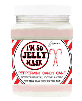 I'M SO JELLY MASK - PEPPERMINT CANDY CANE