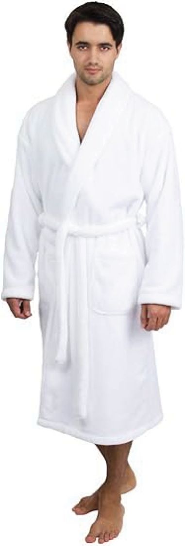 MEN'S PLUSH MICROFIBER SPA ROBE