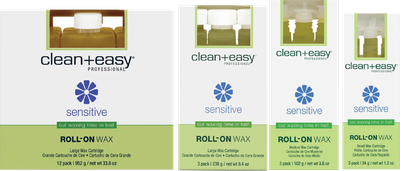 CLEAN &amp; EASY SENSITIVE WAX REFILL SMALL 3 PACK
