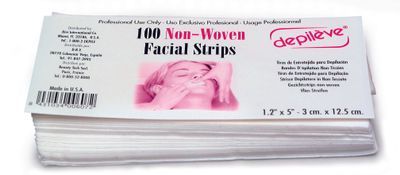 DEPILEVE NON-WOVEN FACIAL STRIPS 1.2"x 5" - 100 COUNT