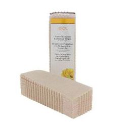 GIGI NATURAL MUSLIN EPILATING STRIPS SMALL 1.75"X4.5" 100 PACK