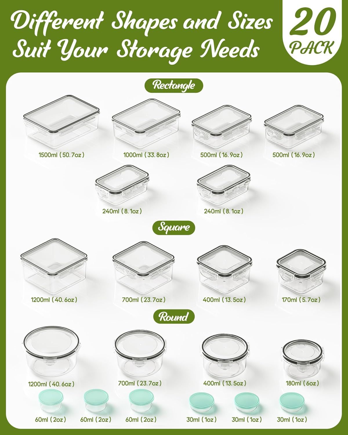 40pc Container Set