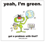 yeah, I&#39;m green small poster... (custom)