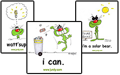 Jurdy Green stickers