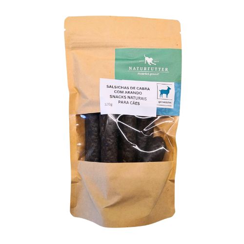 Goat sausages with cranberries - natural treats for dogs