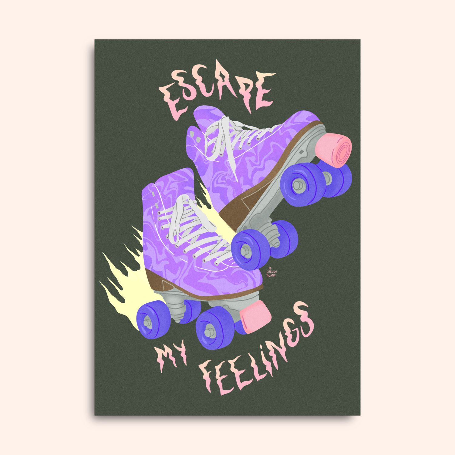 Patins carte 10x15cm