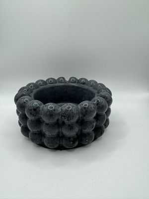 Beton Aschenbecher im Bobbel-Design, rund - 16cm,