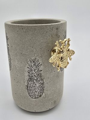 Beton Weinkühler glattes Design HG Special Ananas - 12.5cm