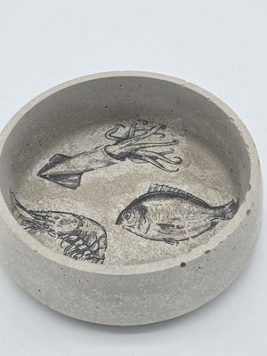Beton Schale im glatten Design HG Special | Mediteran - 16.5cm