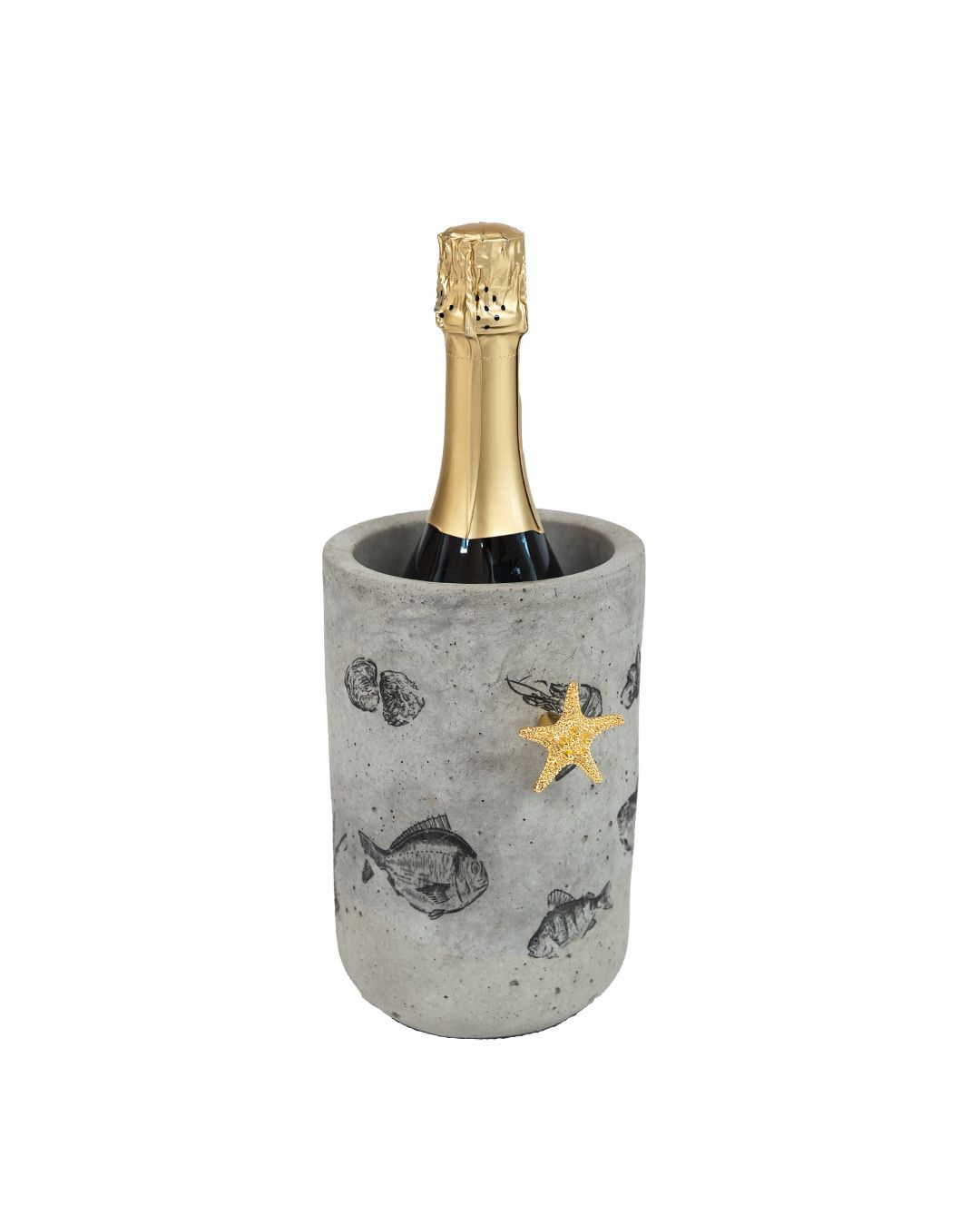 Beton Weinkühler glattes Design HG Special Mediteran- 12.5cm