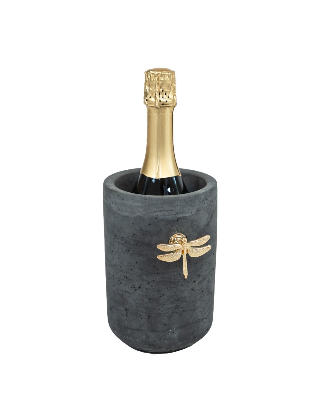 Beton Weinkühler glattes Design dunkel- 12.5cm