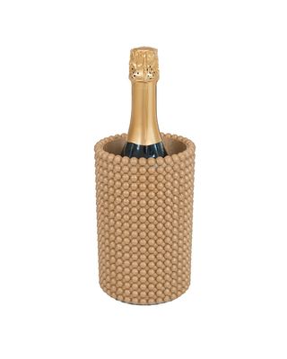 Beton Weinkühler im Bobbel-Design Gold 12.5cm