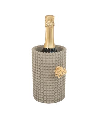 Beton Weinkühler im Bobbel-Design Natur 12.5cm