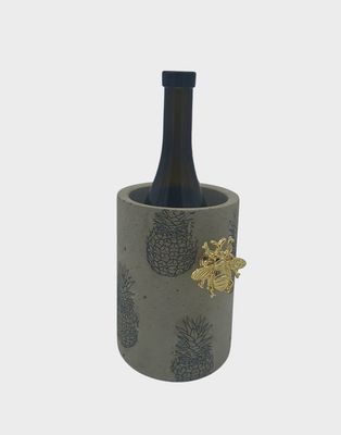 Beton Weinkühler glattes Design HG Special Ananas- 12.5cm