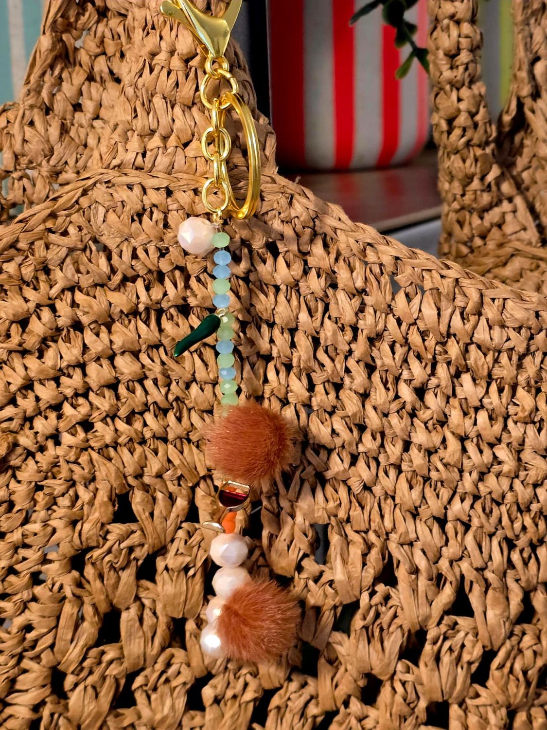 Taschenanhänger braun