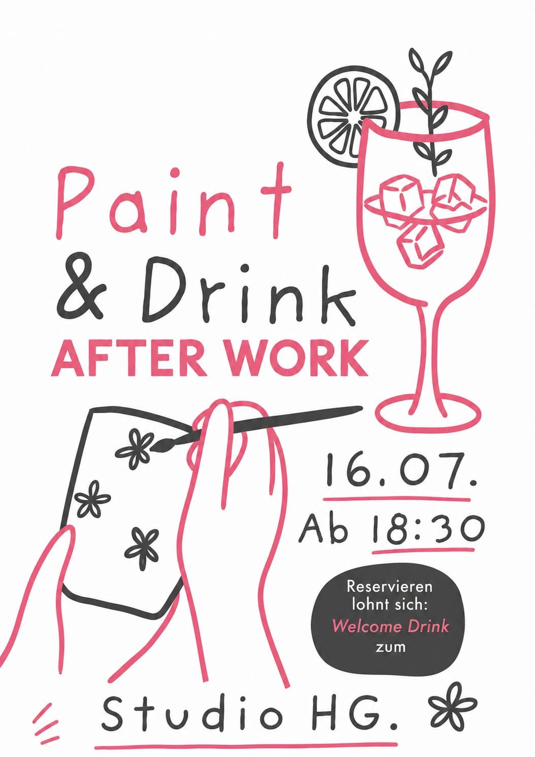Paint &amp; Drink After Work 16.07.26