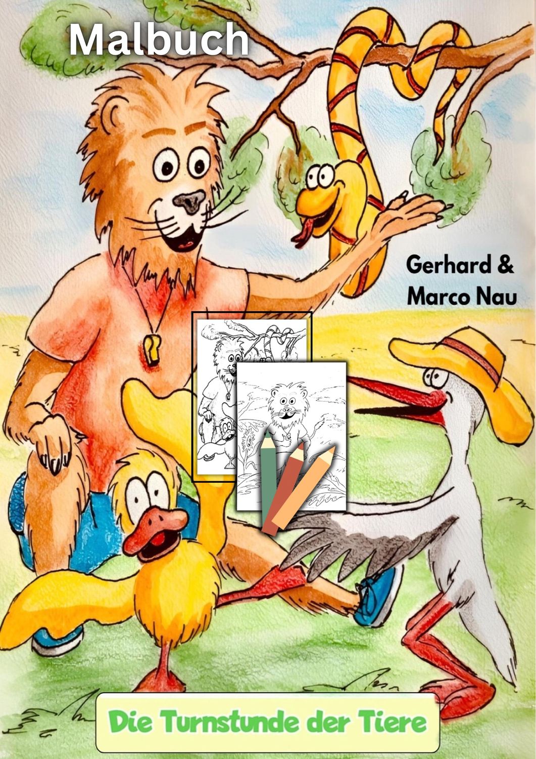 Die Turnstunde der Tiere – Ausmalheft: Kreative Ausmalbilder für Kinder Taschenbuch