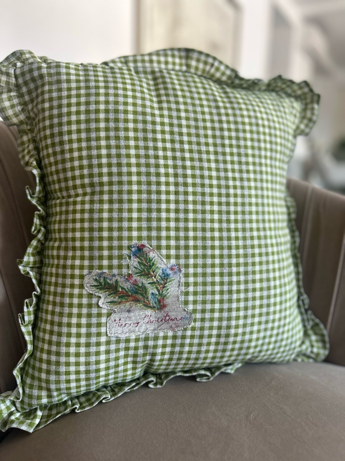 Coussin vert (40x40)