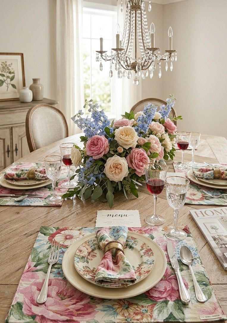 Mantel Individual Flores (2u)