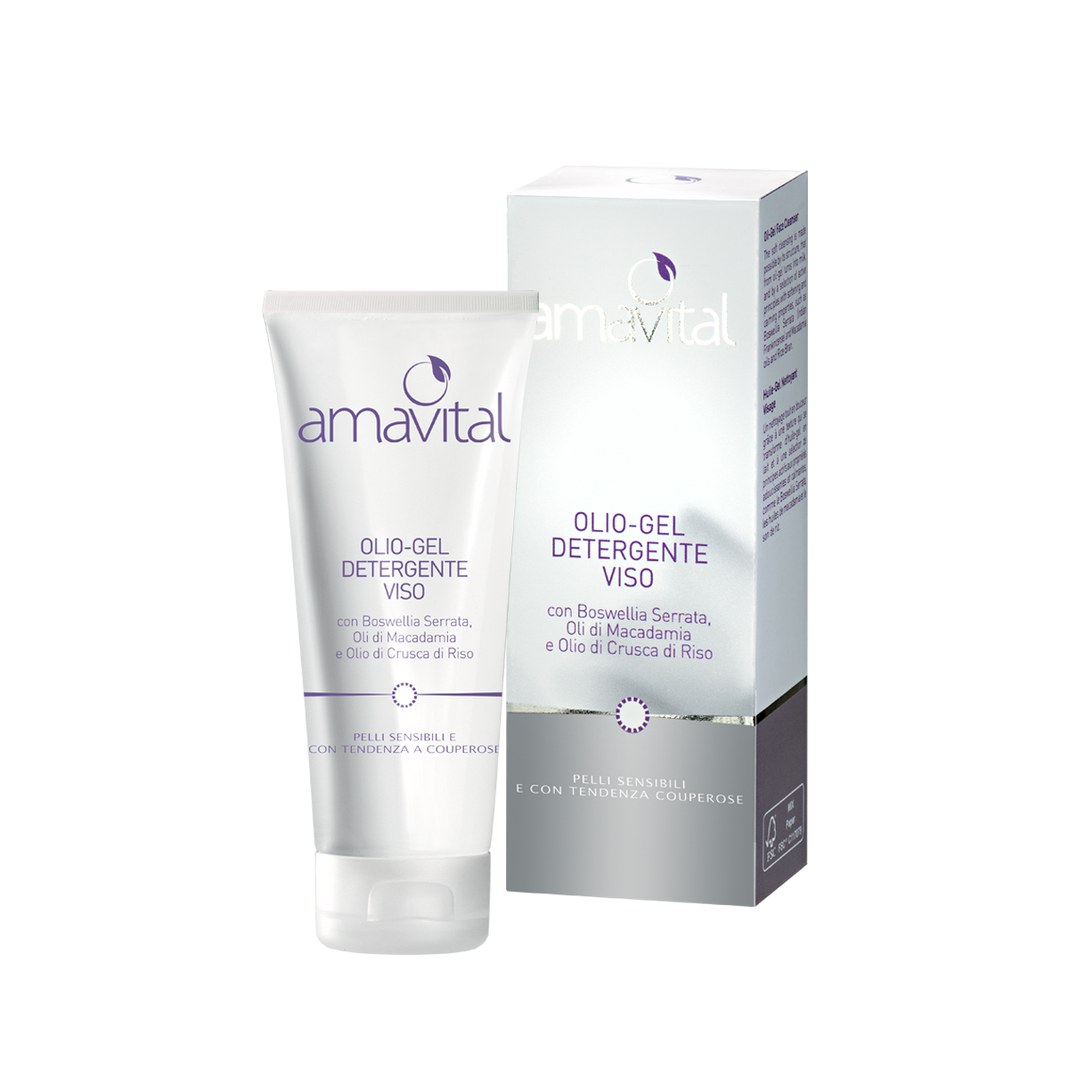 Olio Gel Detergente Viso - Pelli Sensibili e con Couperose