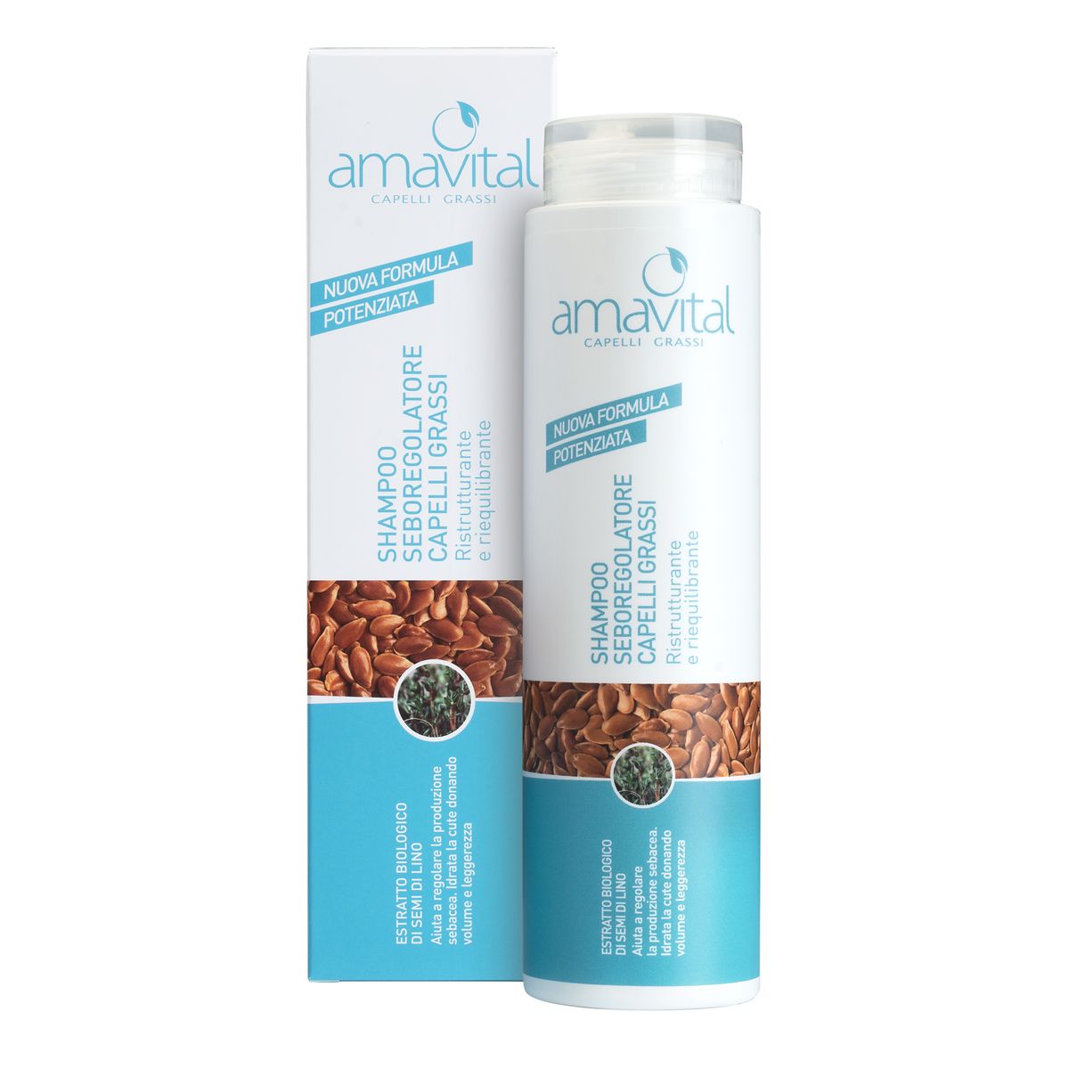 Shampoo Seboregolatore Capelli Grassi -. Amavital