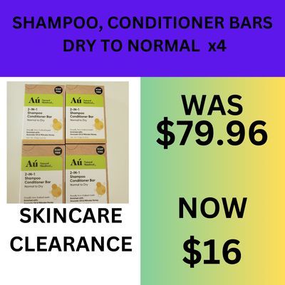 Shampoo Conditioner Bar - Normal to Dry x4