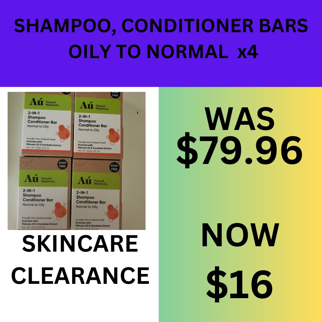 Shampoo Conditioner Bar - Normal to Oily x4