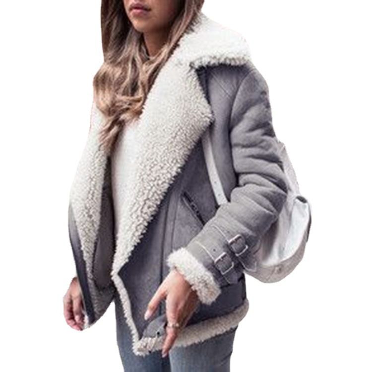 Velvet Lamb Coat For Women