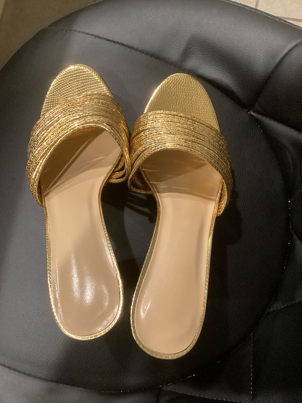 Golden High Heels