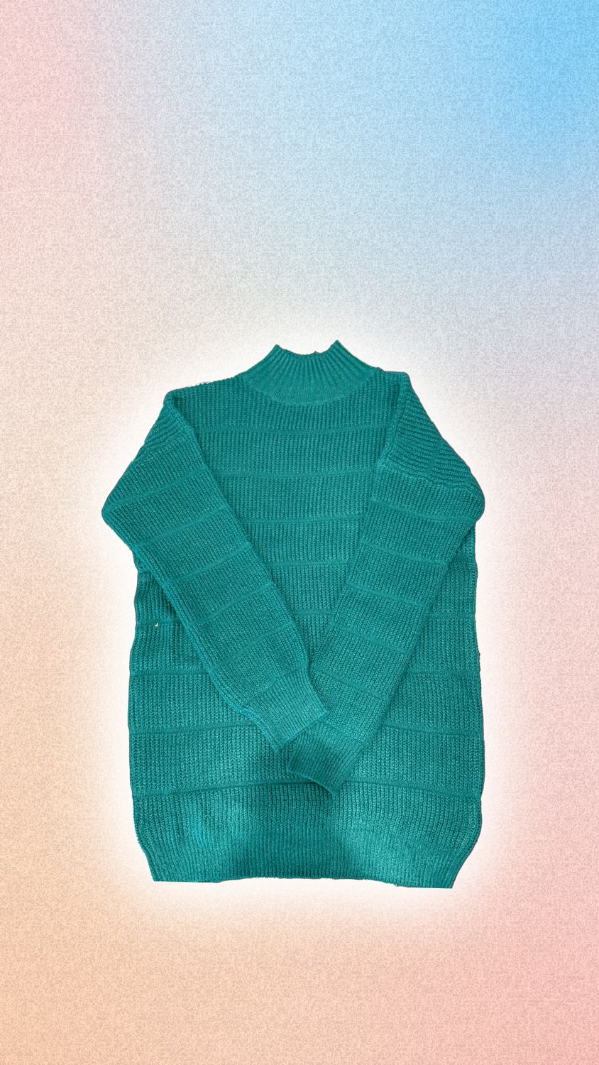 Turtleneck long sleeve sweater