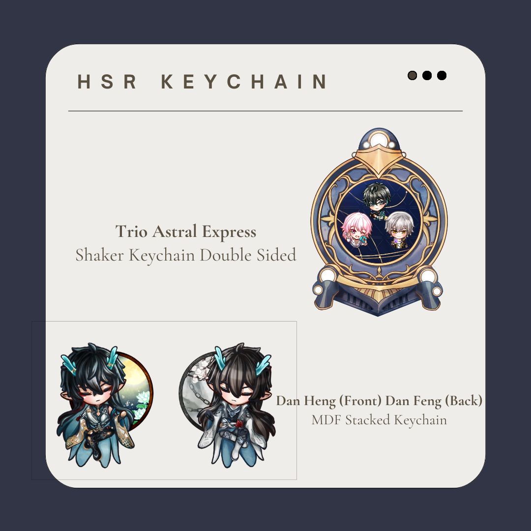 Honkai: Star Rail and Genshin Impact Keychain