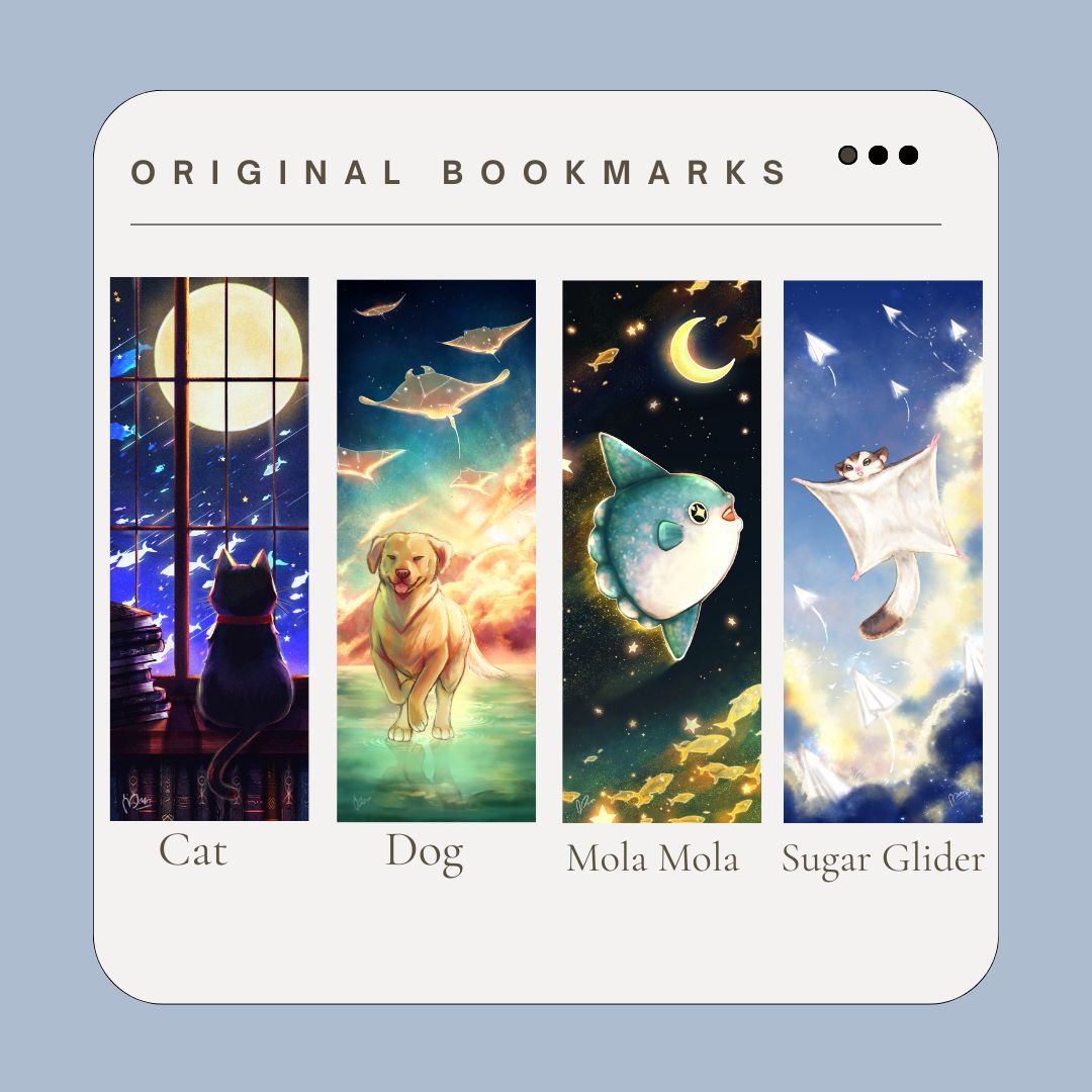 Original Art (Bookmark and Diecut Sticker)