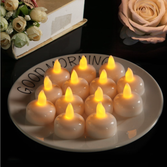 12Pcs LED Flameless Tea Lights Candles for Weddings or Party Decoration