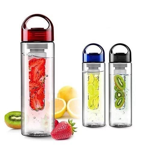 Fruitzola - The Fruit  Infuser Water Bottle with Handle by Good Living, Color: Red