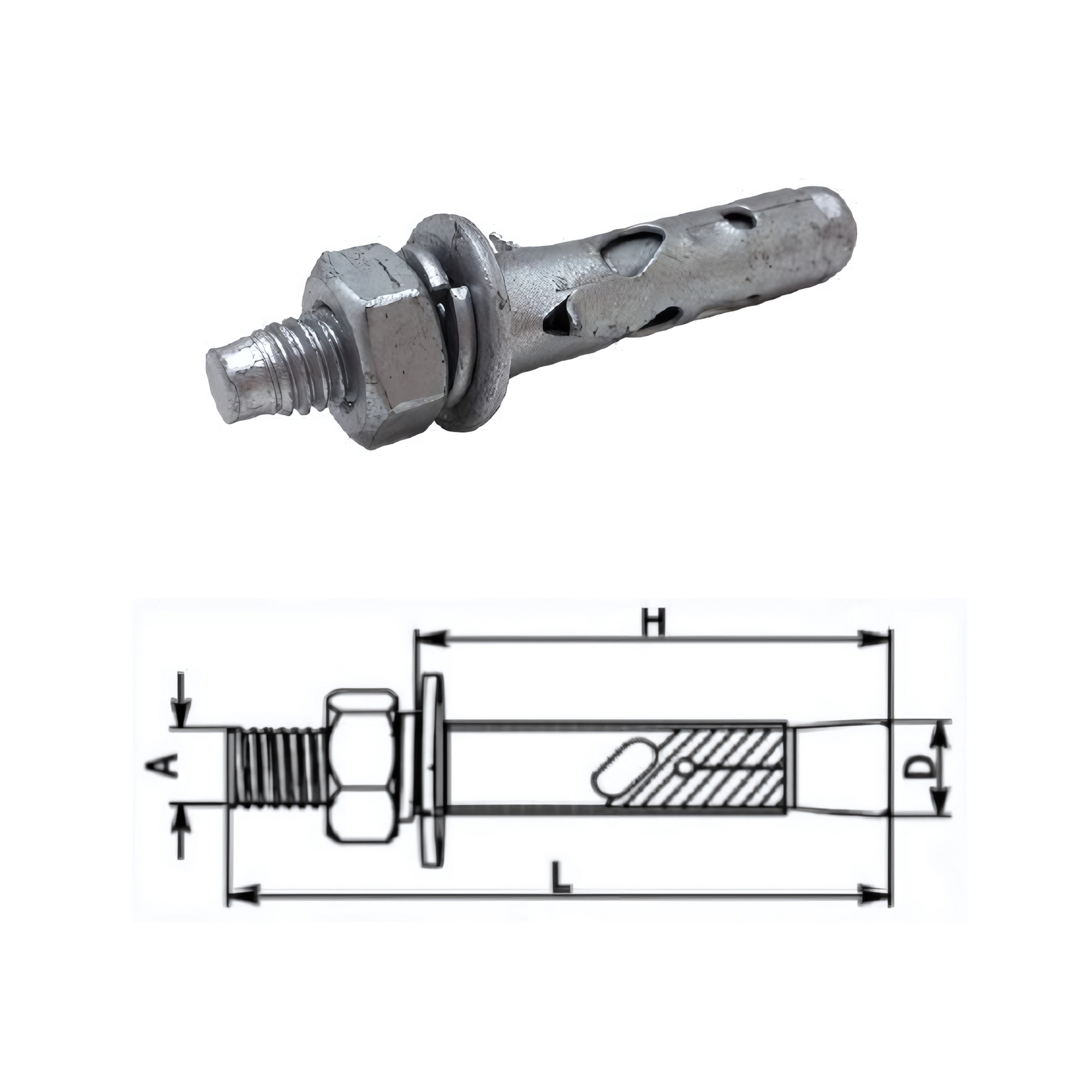 พุ๊กเหล็กชุบดาร์โก้