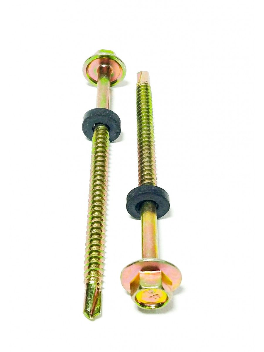 สกรูปลายสว่านยึดกระเบื้องลอนคู่ (แปเหล็ก)