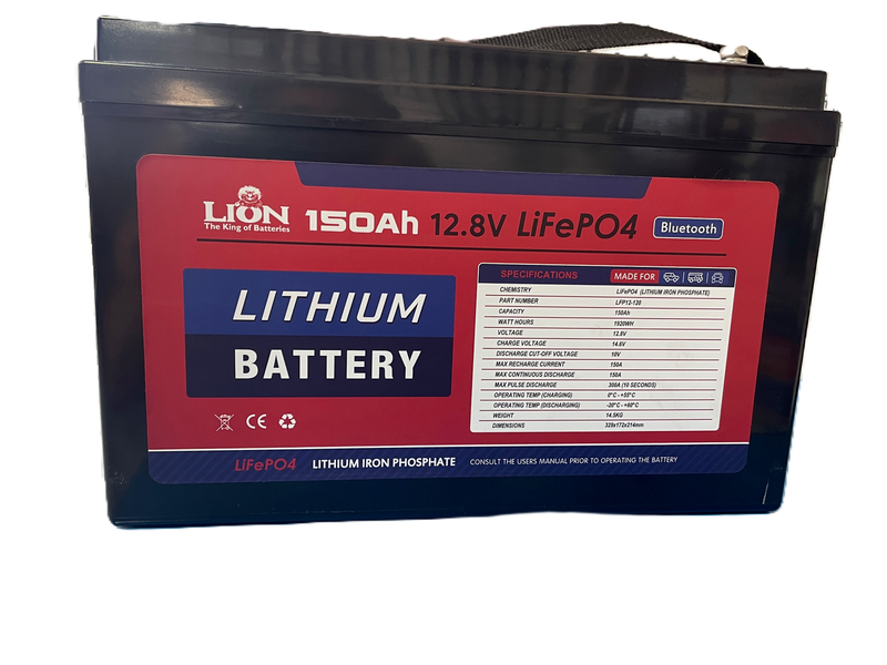 Lion 150Ah Deep Cycle Lithium Iron Phosphate Battery