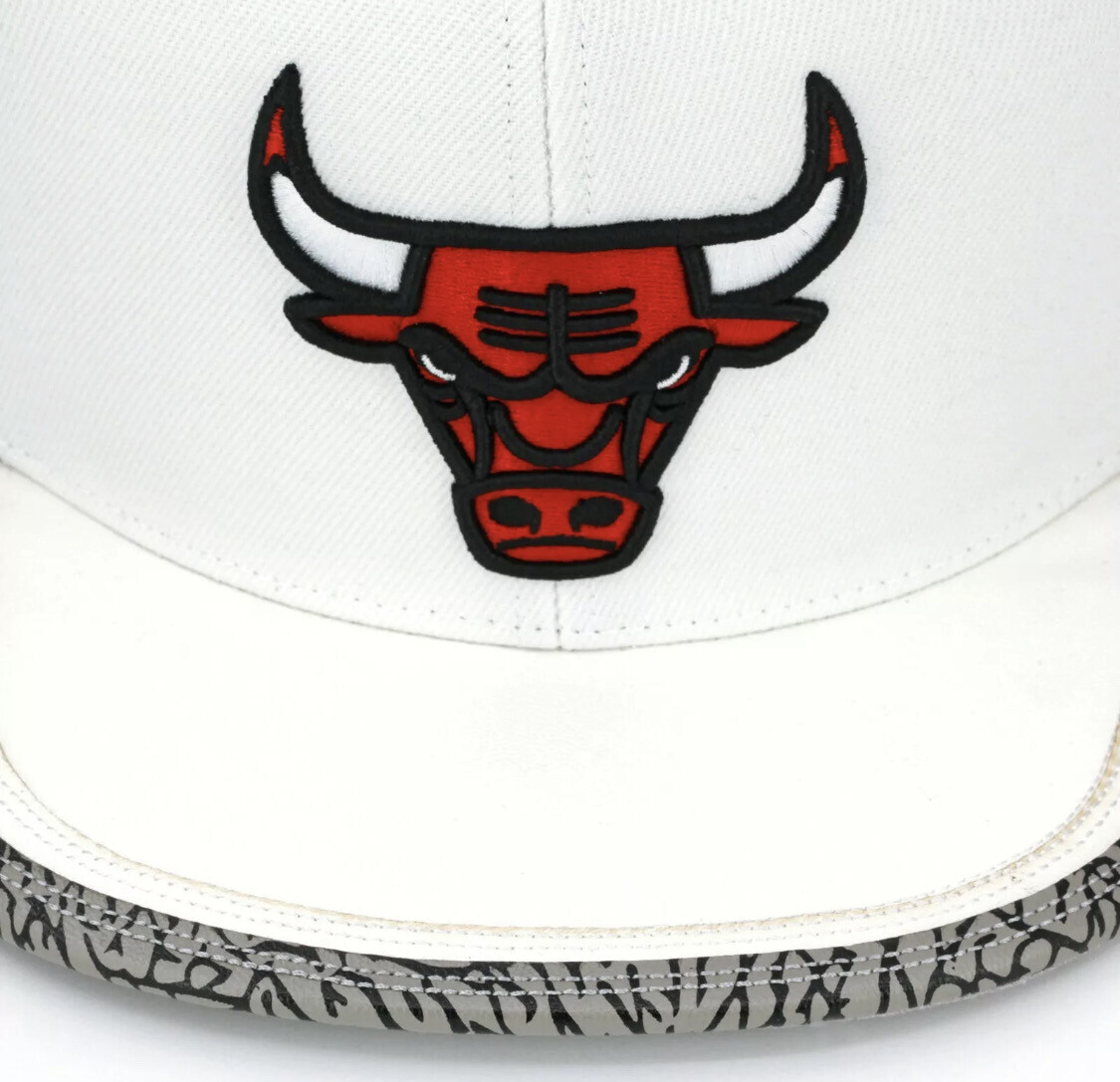 Chicago Bulls Snapback para las White Cement