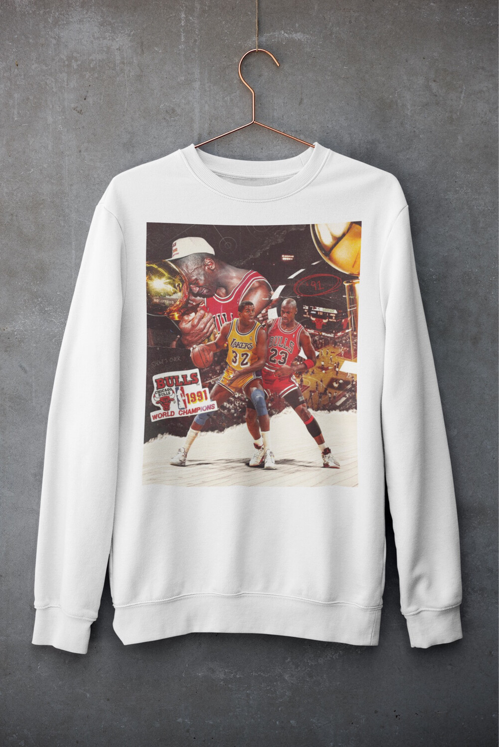 Chicago Bulls 1991 Championship Collage Long Sleeve Shirt