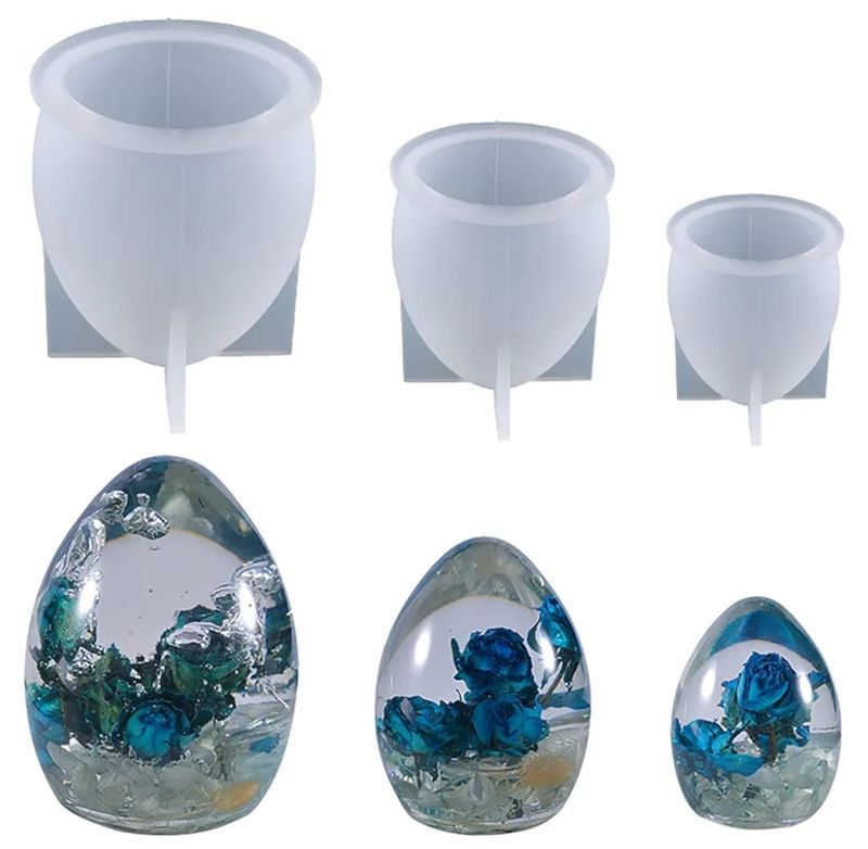Bloom Showcase Egg Paperweights Set of 3