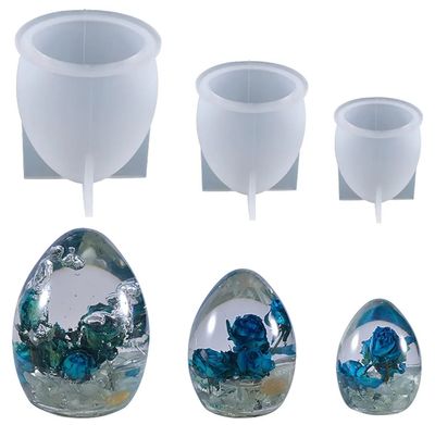Bloom Showcase Egg Paperweights Set of 3
