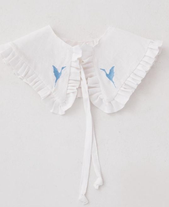 Collar with embroidery “Stork”