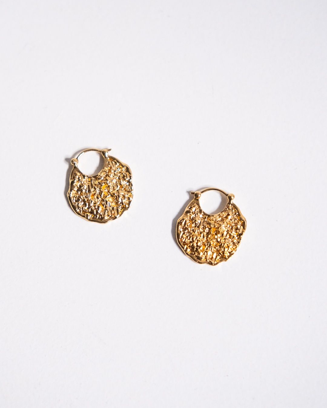 Earrings Edge, Material: Goldplated