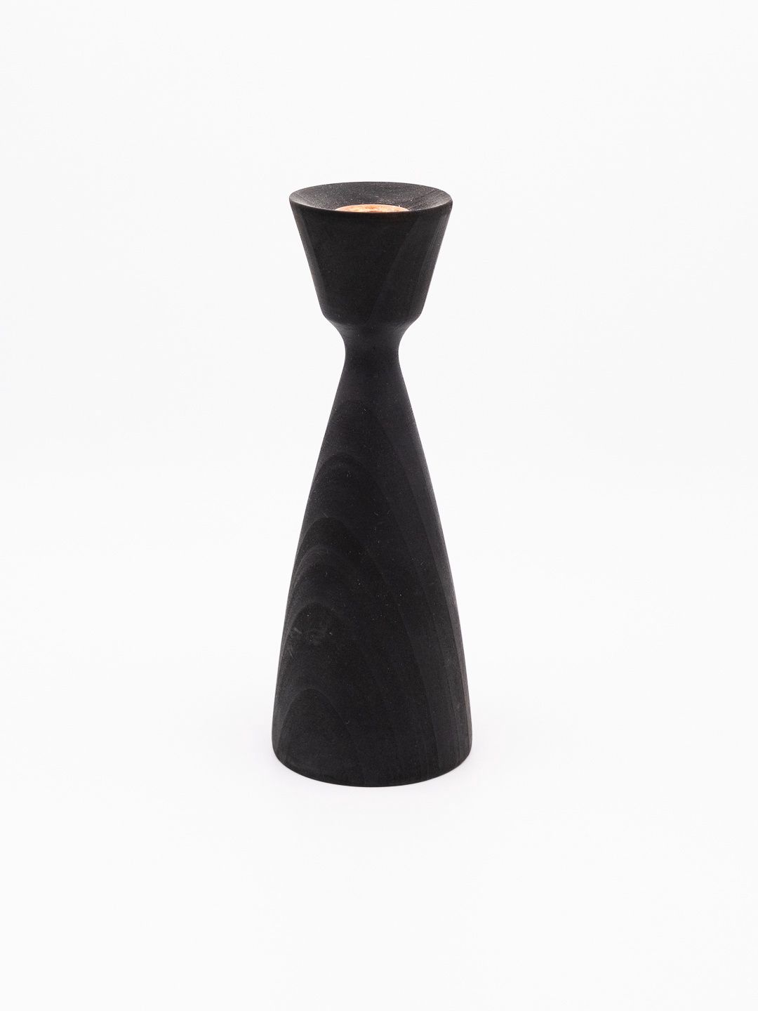 Candle holder model 1, Material: Burnt wood, Size: S
